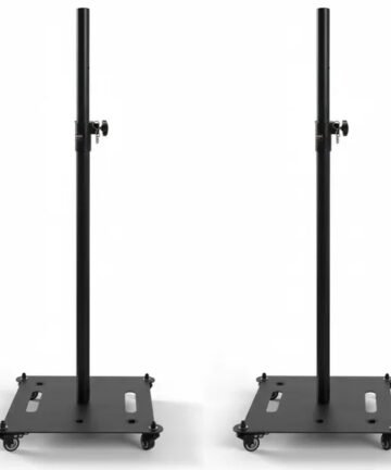 5Core Speaker Stand 2Pc Heavy Duty Adjustable Height 61" DJ PA Stands 35mm Mount 100Lb Capacity