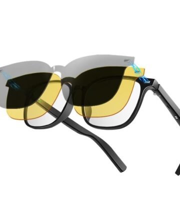 Smart AI Bluetooth Glasses with Interchangeable Lenses