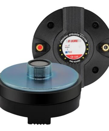 5 Core Compression Driver 3.5 Inch Tweeter Horn Throat 220W Peak Loud 8 Ohm Titanium Diaphragm