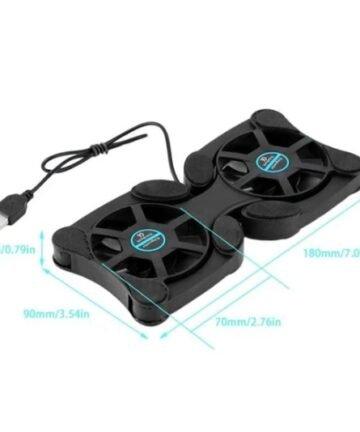 Foldable Dual USB Laptop Cooling Fan Stand