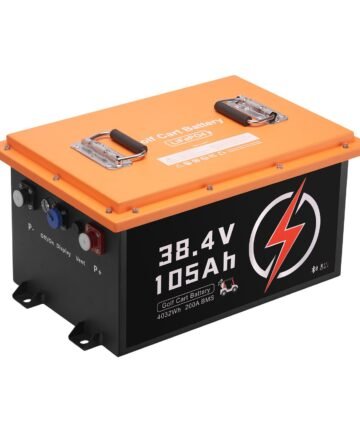 36V 105Ah Golf Cart Lithium Battery With 20A Charger And Touch Monitor