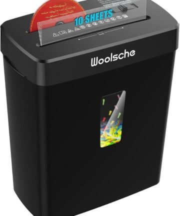 Paper Shredder -10 Sheets Of Paper Cut Horizontally With 3.43 Gallon Paper Basket - P-4 Security Level -3 Mode Designs - Shreds CDs And Credit Cards - Durable, Fast, Anti Paper Jam, Suitable For Home