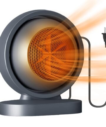 380W Portable Space Heater with Overheat Protection