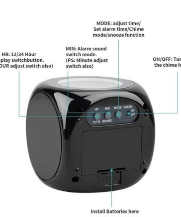 LED Projection Alarm Clock with Weather Display