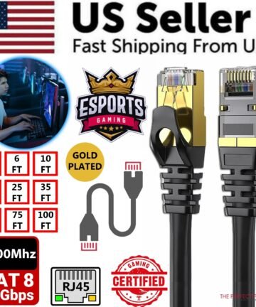 Cat 8 RJ45 Ethernet Cable 40Gbps