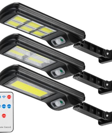 Solar Motion Sensor Wall Light with Remote