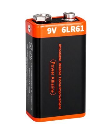 9V Alkaline Batteries 12-Pack 9 Volt Battery For Smoke Detector Long Lasting