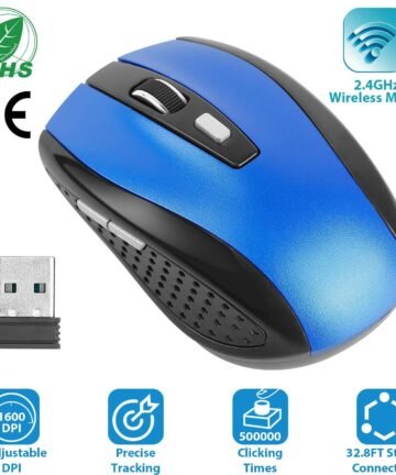 2.4G Wireless Gaming Mouse Optical Mice WIth Receiver 3 Adjustable DPI 6 Buttons For PC Laptop Computer Macbook